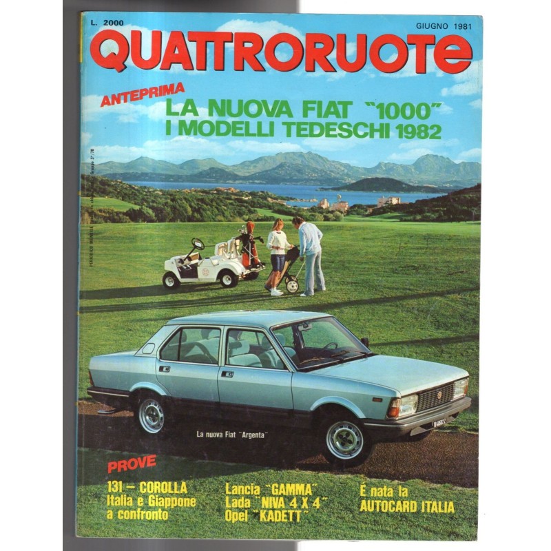 QUATTRORUOTE-n 308, giugno-1981
