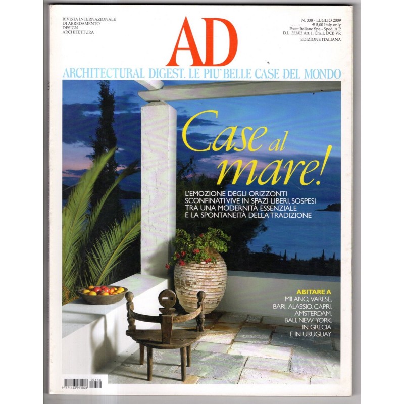 AD. ARCHITECTURAL DIGEST-n 338, luglio-2009