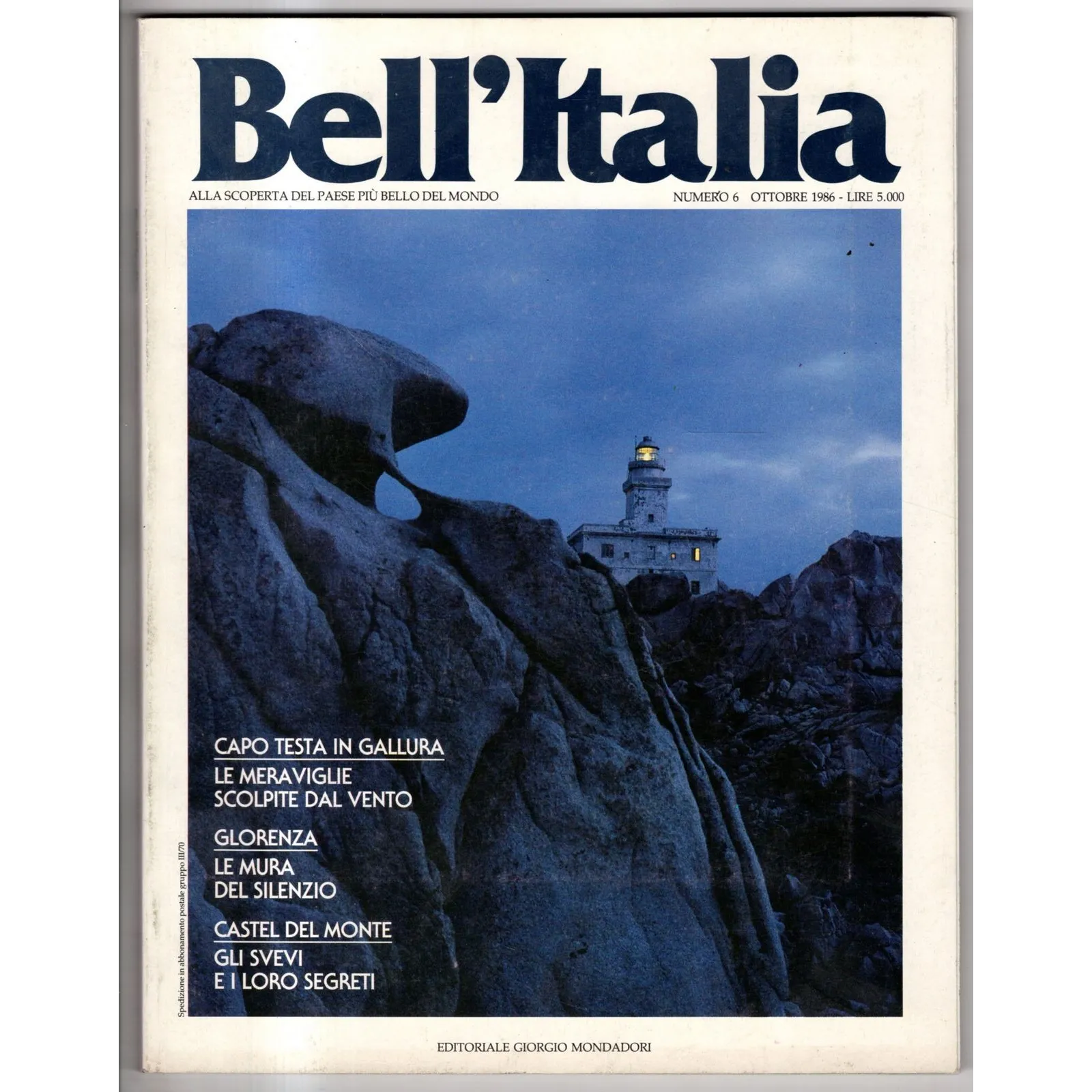 BELL'ITALIA-n 6, ottobre-1986