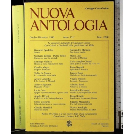 NUOVA ANTOLOGIA-fasc 2200, ottobre/dicembre-1996
