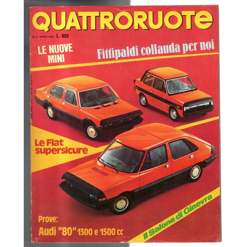 QUATTRORUOTE-n 208, aprile-1973