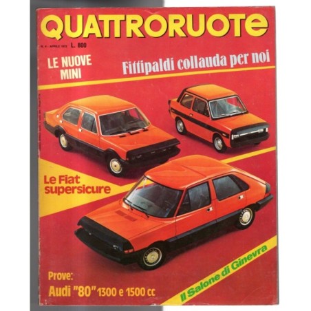 QUATTRORUOTE-n 208, aprile-1973