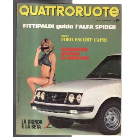 QUATTRORUOTE-n 212, agosto-1973