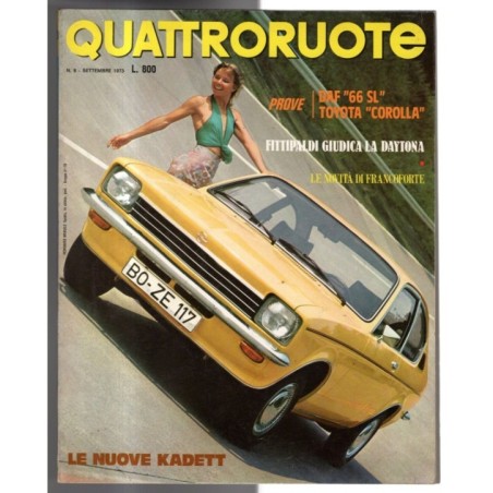 QUATTRORUOTE-n 213, settembre-1973
