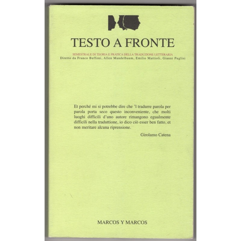 TESTO A FRONTE-n 36, giugno-2007