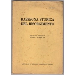 RASSEGNA STORICA DEL RISORGIMENTO-fasc IV, ottobre/dicembre-1986