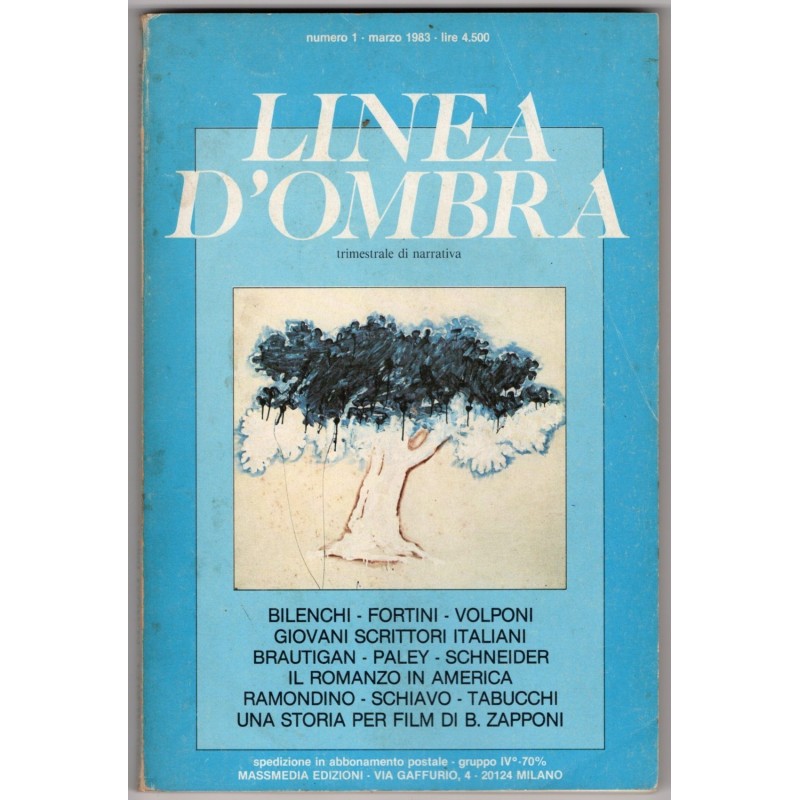 LINEA D'OMBRA. TRIMESTRALE DI NARRATIVA-n 1, marzo-1983