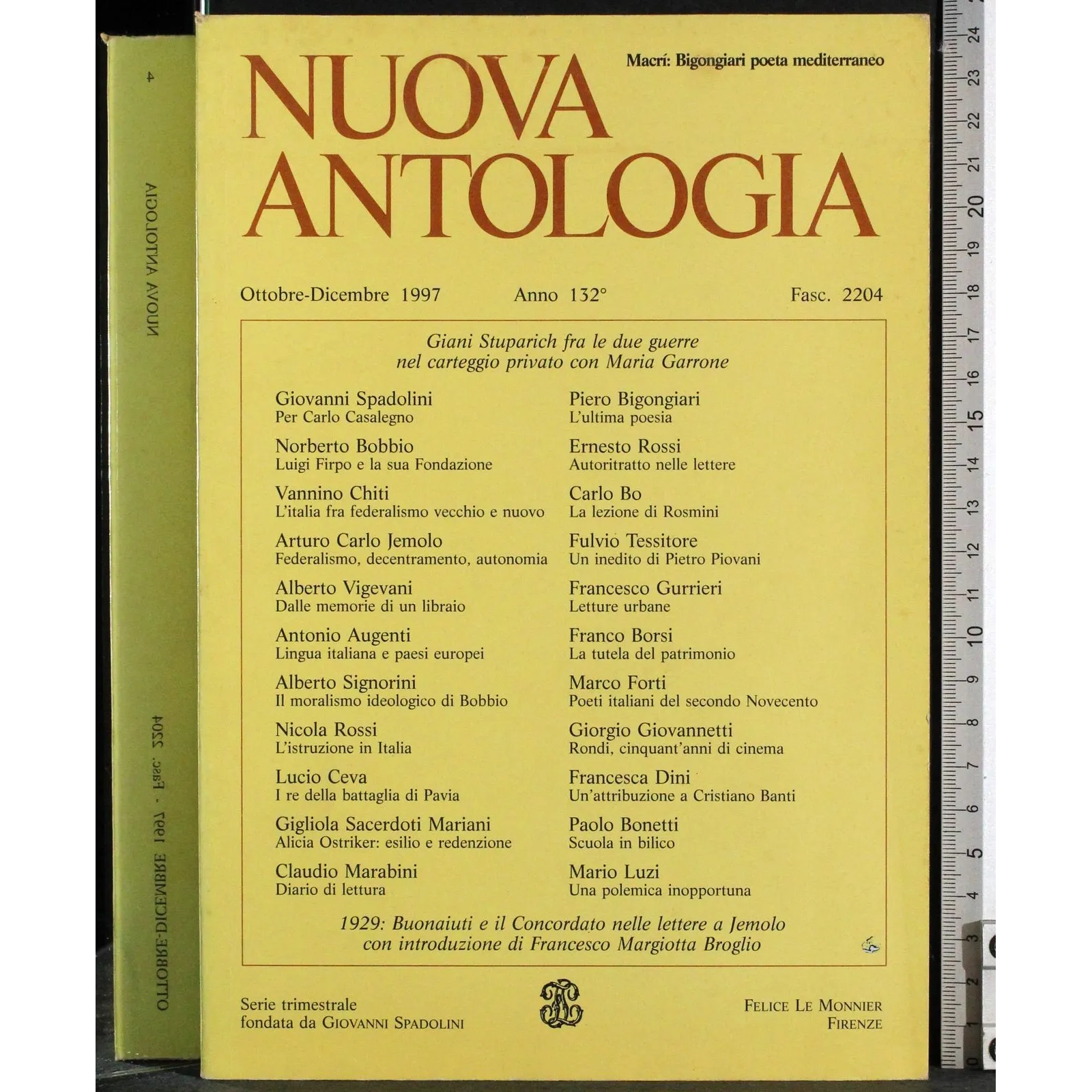 NUOVA ANTOLOGIA-fasc 2204, ottobre/dicembre-1997