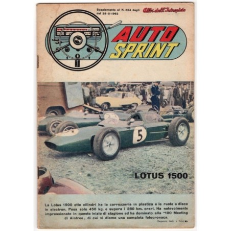 AUTO SPRINT-suppl al n 854 degli Albi dell'Intrepido-1962