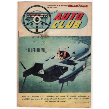 AUTO CLUB-suppl al n 836 degli Albi dell'Intrepido-1962