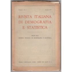 RIVISTA ITALIANA DI DEMOGRAFIA E STATISTICA-n 1, gennaio-1947