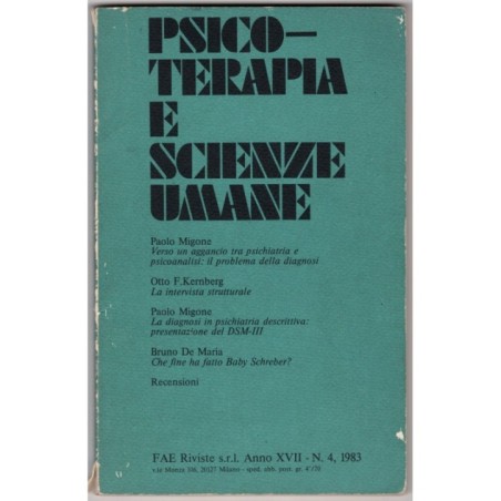 PSICOTERAPIA E SCIENZE UMANE-n 4-1983