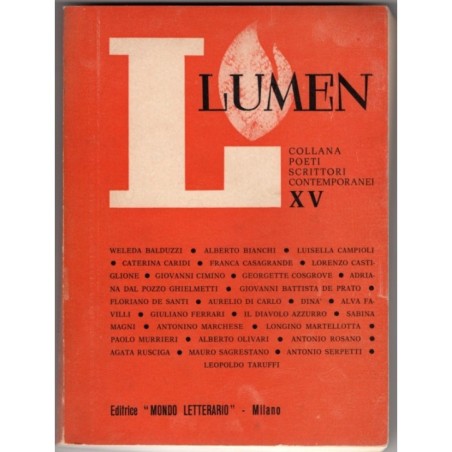 LUMEN. POETI SCRITTORI CONTEMPORANEI-XV-1967