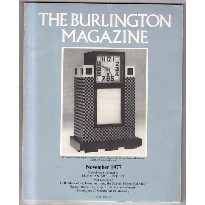 THE BURLINGTON MAGAZINE-n 896, november-1977