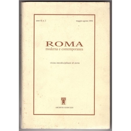 ROMA. MODERNA E CONTEMPORANEA-n 2, maggio/agosto-1994