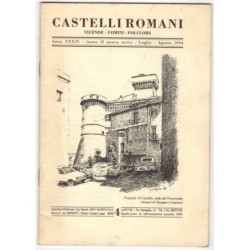 CASTELLI ROMANI. VICENDE - UOMINI - FOLCLORE-n 4, luglio/agosto-1994