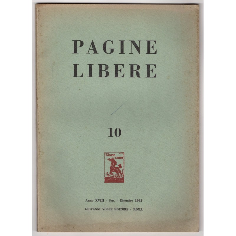 PAGINE LIBERE-n 10, settembre/dicembre-1963