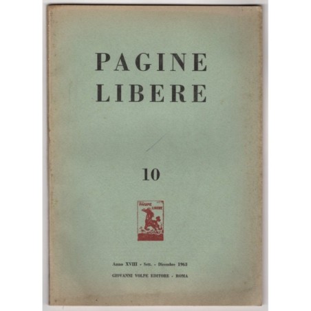 PAGINE LIBERE-n 10, settembre/dicembre-1963