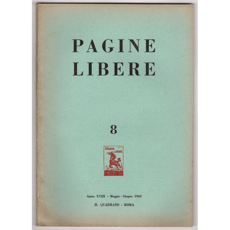 PAGINE LIBERE-n 8, maggio/giugno-1963