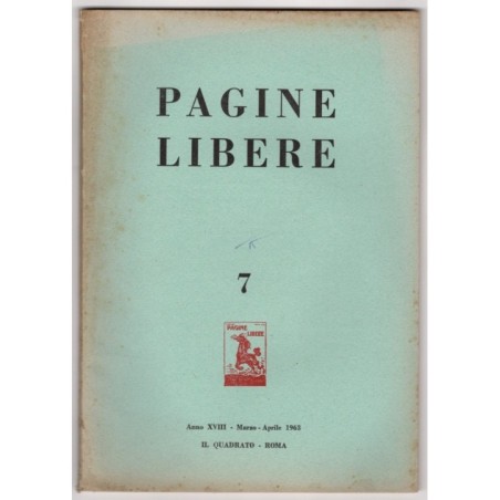 PAGINE LIBERE-n 7, marzo/aprile-1963