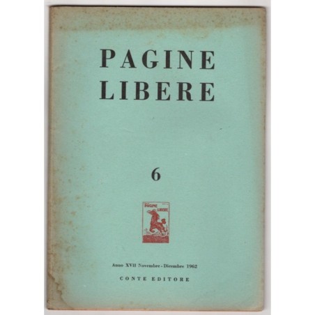 PAGINE LIBERE-n 6, novembre/dicembre-1962