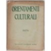 ORIENTAMENTI CULTURALI-vol II, fasc I, gennaio-1946