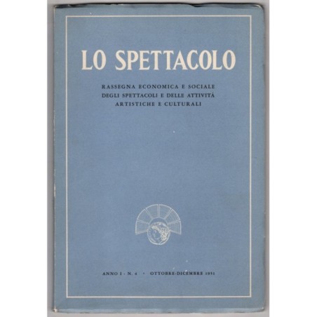 LO SPETTACOLO-n 4, ottobre/dicembre-1951