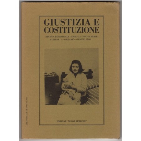 GIUSTIZIA E COSTITUZIONE-n 1-2, gennaio/giugno-1980