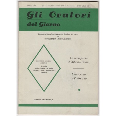 GLI ORATORI DEL GIORNO-n 3, aprile-1999