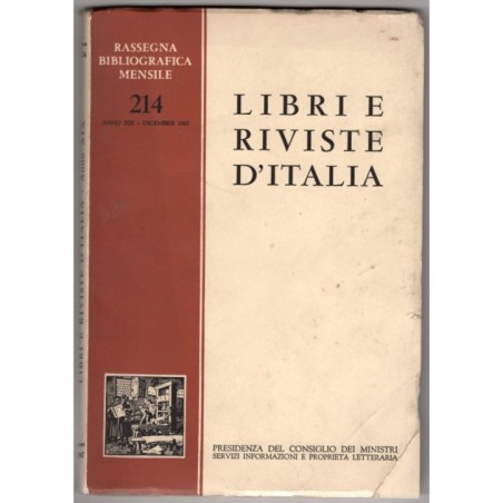 LIBRI E RIVISTE D'ITALIA-n 214, dicembre-1967