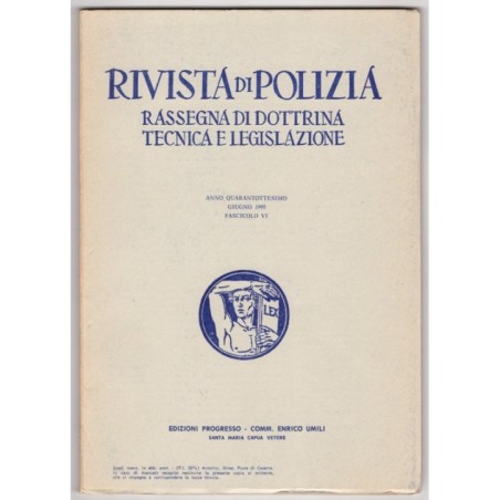 RIVISTA DI POLIZIA-giugno, fasc VI-1995