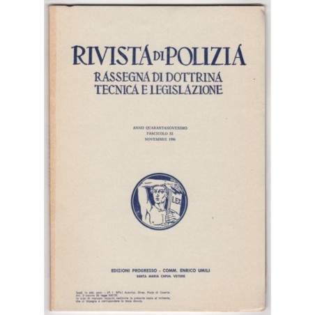 RIVISTA DI POLIZIA-fasc XI, novembre-1996