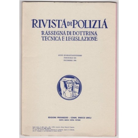 RIVISTA DI POLIZIA-fasc XII, dicembre-1996