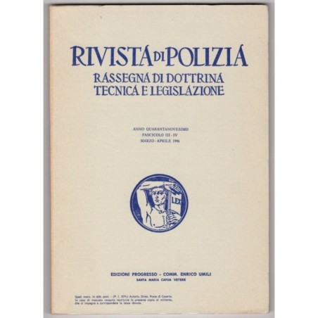 RIVISTA DI POLIZIA-fasc III-IV, marzo/aprile-1996