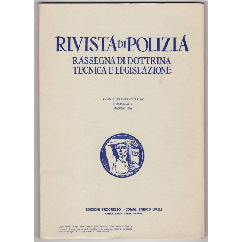 RIVISTA DI POLIZIA-fasc V, maggio-1996