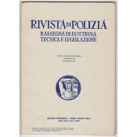 RIVISTA DI POLIZIA-fasc II, febbraio-1996