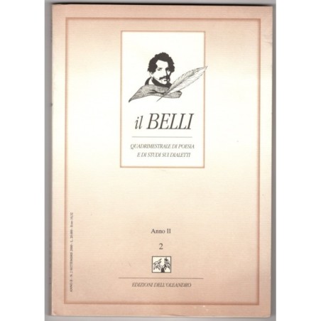 IL BELLI. QUADRIMESTRALE POESIA E STUDI SUI DIALETTI-n 2, settembre-2000