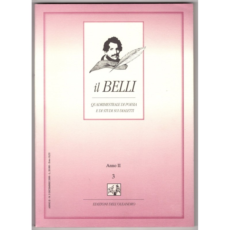IL BELLI. QUADRIMESTRALE POESIA E STUDI SUI DIALETTI-n 3, dicembre-2000