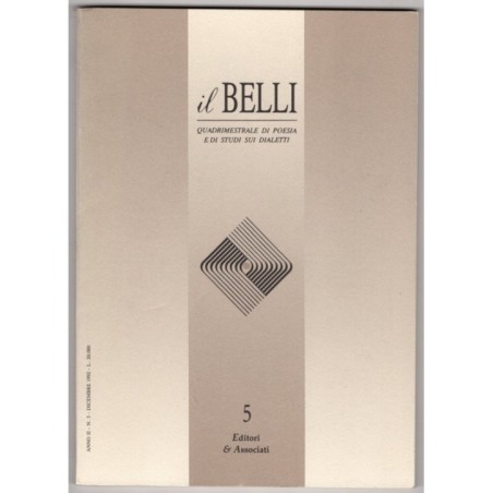 IL BELLI. QUADRIMESTRALE POESIA E STUDI SUI DIALETTI-n 5, dicembre-1992