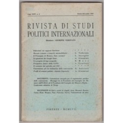 RIVISTA DI STUDI POLITICI INTERNAZIONALI-n 4, ottobre/dicembre-1957