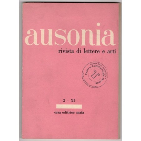 AUSONIA. RIVISTA DI LETTERE E ARTI-n 2, marzo/aprile-1956