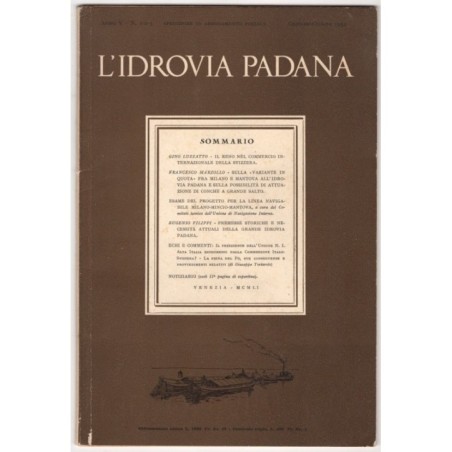L'IDROVIA PADANA-n 1-2-3, gennaio/giugno-1952