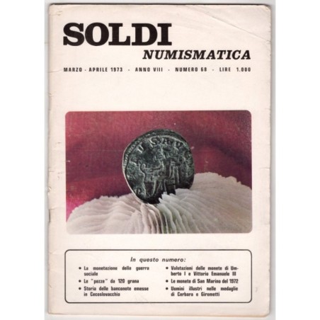 SOLDI NUMISMATICA-n 68, marzo/aprile-1973
