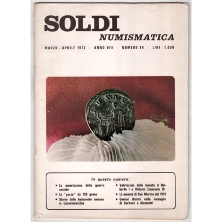 SOLDI NUMISMATICA-n 68, marzo/aprile-1973