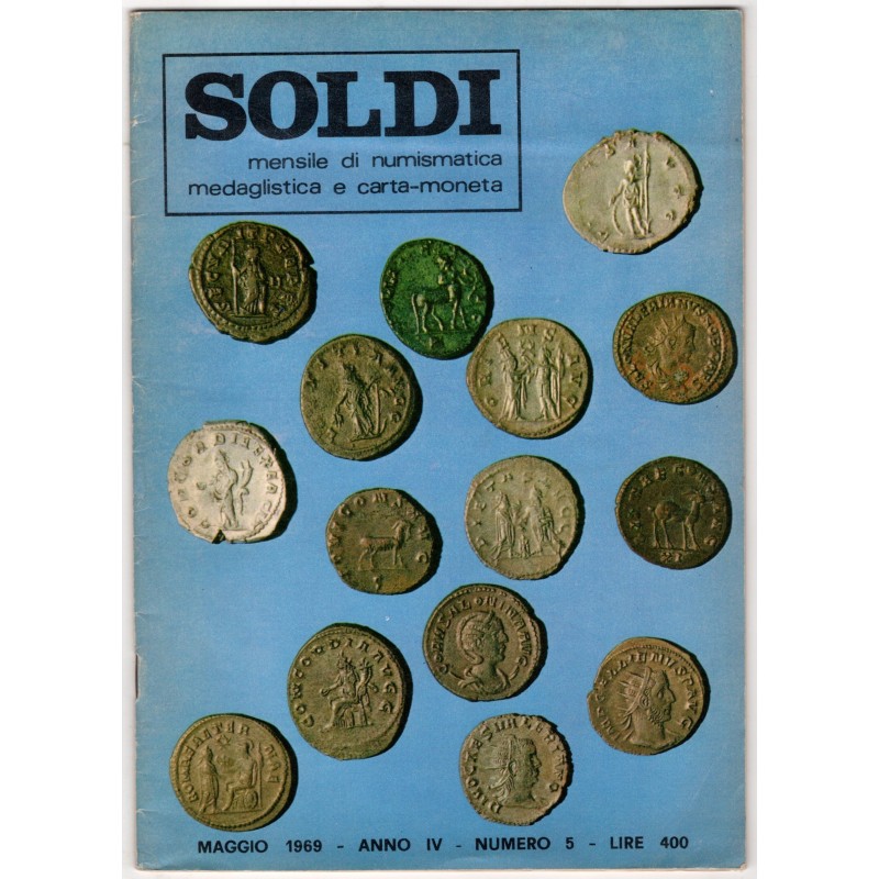 SOLDI. MENSILE NUMISMATICA MEDAGLISTICA E CARTA-MONETA-n 5, maggio-1969
