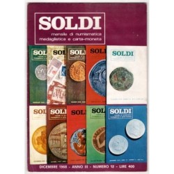 SOLDI. MENSILE NUMISMATICA MEDAGLISTICA E CARTA-MONETA-n 12, dicembre-1968