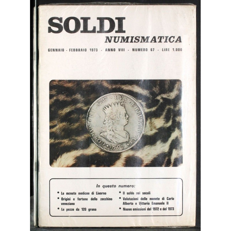 SOLDI NUMISMATICA-n 67, gennaio/febbraio-1973