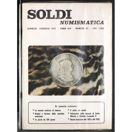 SOLDI NUMISMATICA-n 67, gennaio/febbraio-1973