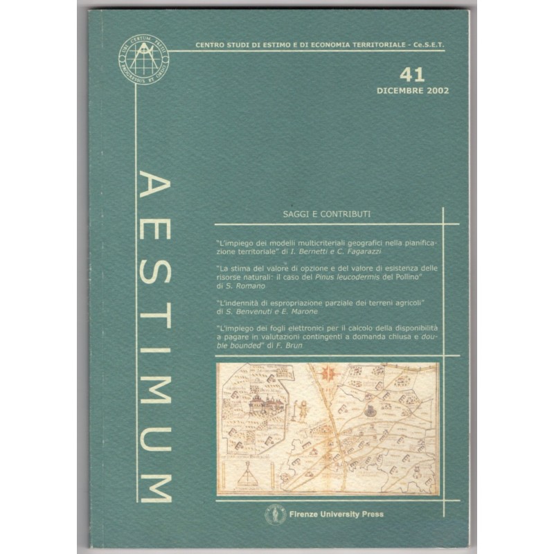 AESTIMUM. CENTRO STUDI ESTIMO E ECONOMIA TERRITORIALE-n 41, dicembre-2002
