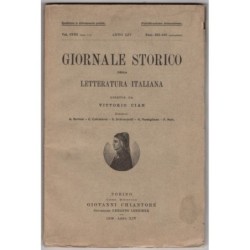 GIORNALE STORICO DELLA LETTERATURA ITALIANA-fasc 322-323 (settembre)-1936